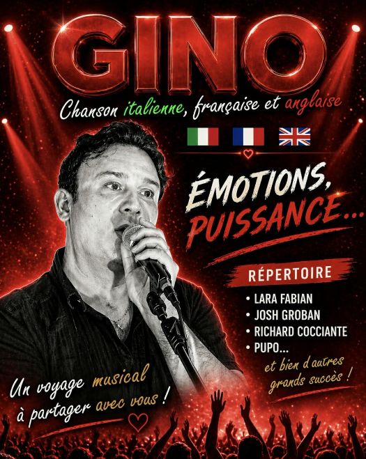 Photo de l'artiste Gino - Agence artistique Bia Production